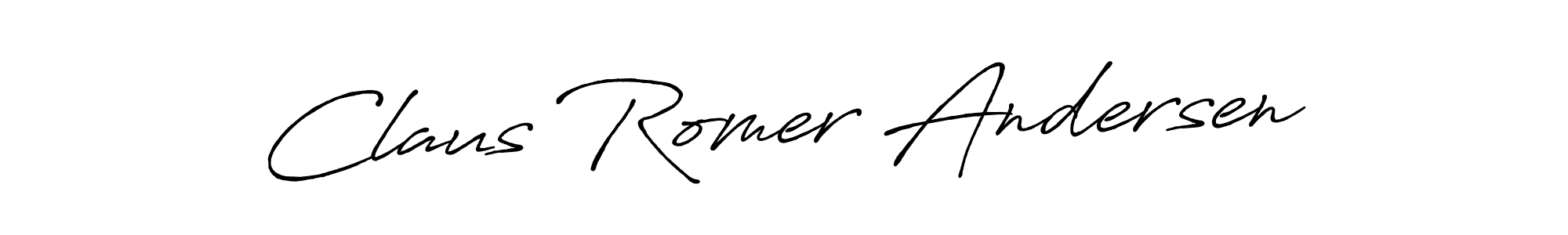 Design your own signature with our free online signature maker. With this signature software, you can create a handwritten (Antro_Vectra_Bolder) signature for name Claus Romer Andersen. Claus Romer Andersen signature style 7 images and pictures png