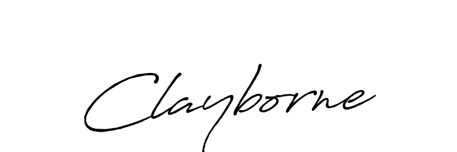 Clayborne stylish signature style. Best Handwritten Sign (Antro_Vectra_Bolder) for my name. Handwritten Signature Collection Ideas for my name Clayborne. Clayborne signature style 7 images and pictures png