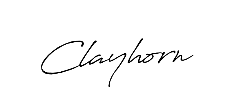 Design your own signature with our free online signature maker. With this signature software, you can create a handwritten (Antro_Vectra_Bolder) signature for name Clayhorn. Clayhorn signature style 7 images and pictures png