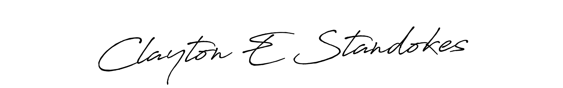 Use a signature maker to create a handwritten signature online. With this signature software, you can design (Antro_Vectra_Bolder) your own signature for name Clayton E Standokes. Clayton E Standokes signature style 7 images and pictures png