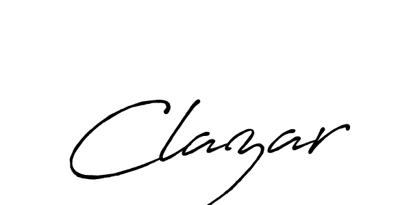 Make a beautiful signature design for name Clazar. With this signature (Antro_Vectra_Bolder) style, you can create a handwritten signature for free. Clazar signature style 7 images and pictures png