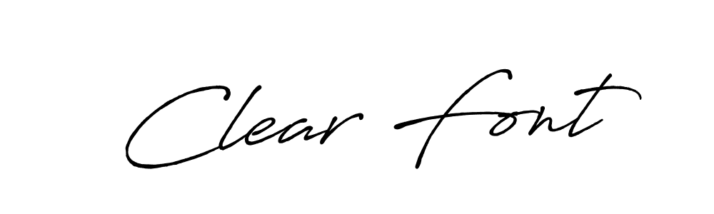 How to make Clear Font signature? Antro_Vectra_Bolder is a professional autograph style. Create handwritten signature for Clear Font name. Clear Font signature style 7 images and pictures png