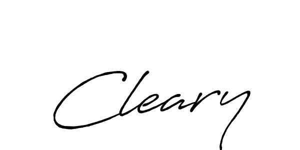 Cleary stylish signature style. Best Handwritten Sign (Antro_Vectra_Bolder) for my name. Handwritten Signature Collection Ideas for my name Cleary. Cleary signature style 7 images and pictures png