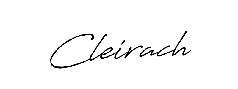 Design your own signature with our free online signature maker. With this signature software, you can create a handwritten (Antro_Vectra_Bolder) signature for name Cleirach. Cleirach signature style 7 images and pictures png