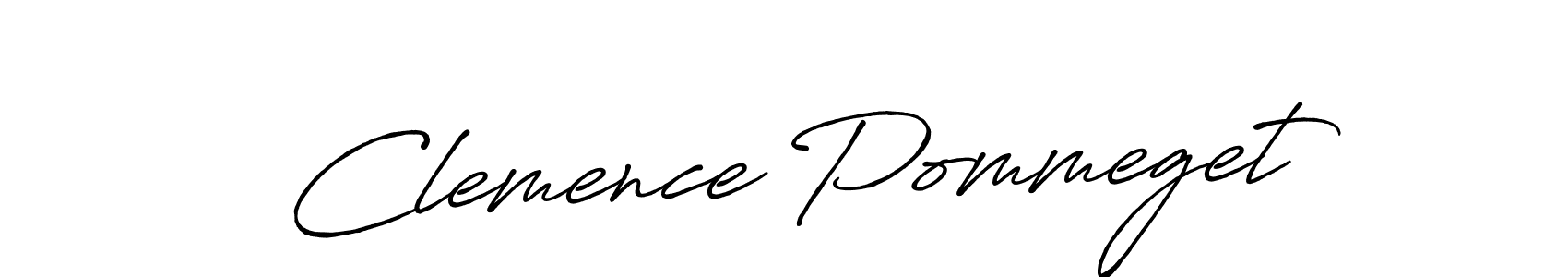 Create a beautiful signature design for name Clemence Pommeget. With this signature (Antro_Vectra_Bolder) fonts, you can make a handwritten signature for free. Clemence Pommeget signature style 7 images and pictures png