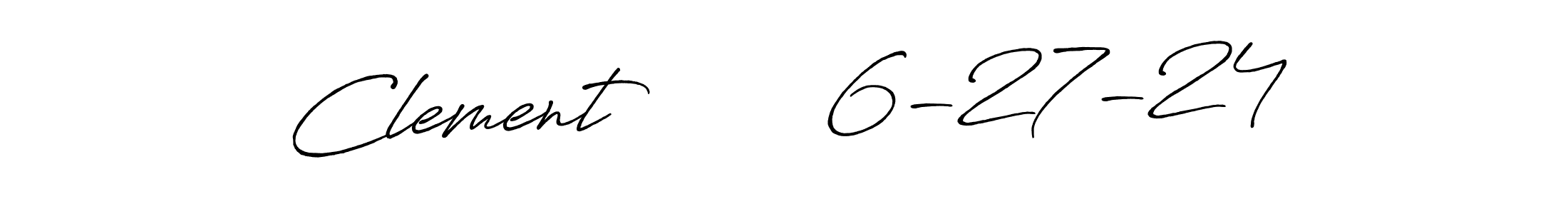 Clement        6-27-24 stylish signature style. Best Handwritten Sign (Antro_Vectra_Bolder) for my name. Handwritten Signature Collection Ideas for my name Clement        6-27-24. Clement        6-27-24 signature style 7 images and pictures png