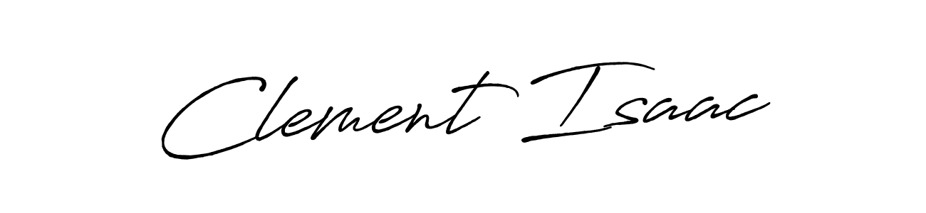 Create a beautiful signature design for name Clement Isaac. With this signature (Antro_Vectra_Bolder) fonts, you can make a handwritten signature for free. Clement Isaac signature style 7 images and pictures png