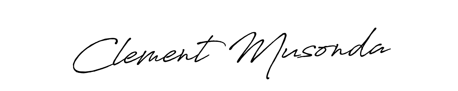 Make a beautiful signature design for name Clement Musonda. With this signature (Antro_Vectra_Bolder) style, you can create a handwritten signature for free. Clement Musonda signature style 7 images and pictures png