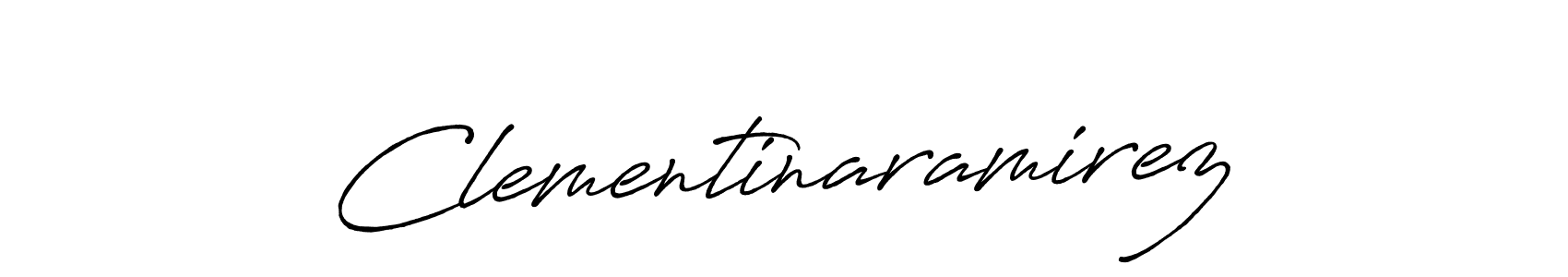 Make a beautiful signature design for name Clementinaramirez. With this signature (Antro_Vectra_Bolder) style, you can create a handwritten signature for free. Clementinaramirez signature style 7 images and pictures png