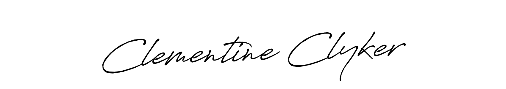 Also You can easily find your signature by using the search form. We will create Clementine Clyker name handwritten signature images for you free of cost using Antro_Vectra_Bolder sign style. Clementine Clyker signature style 7 images and pictures png