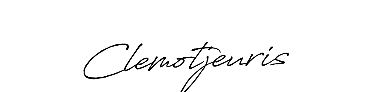 Antro_Vectra_Bolder is a professional signature style that is perfect for those who want to add a touch of class to their signature. It is also a great choice for those who want to make their signature more unique. Get Clemotjeuris name to fancy signature for free. Clemotjeuris signature style 7 images and pictures png