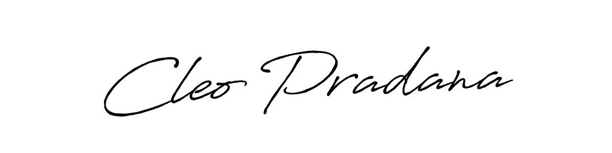 Use a signature maker to create a handwritten signature online. With this signature software, you can design (Antro_Vectra_Bolder) your own signature for name Cleo Pradana. Cleo Pradana signature style 7 images and pictures png