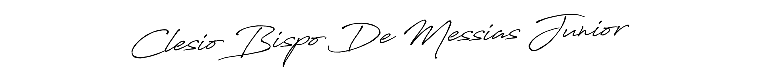 You should practise on your own different ways (Antro_Vectra_Bolder) to write your name (Clesio Bispo De Messias Junior) in signature. don't let someone else do it for you. Clesio Bispo De Messias Junior signature style 7 images and pictures png