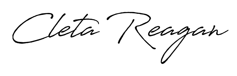Discover how Cleta Reagan looks in an executive cursive font (Antro_Vectra_Bolder). Perfect for legal documents, invoices, and certificates. Cleta Reagan signature style 7 images and pictures png