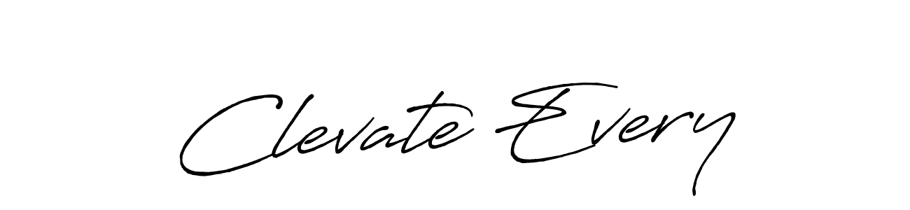 Also we have Clevate Every name is the best signature style. Create professional handwritten signature collection using Antro_Vectra_Bolder autograph style. Clevate Every signature style 7 images and pictures png