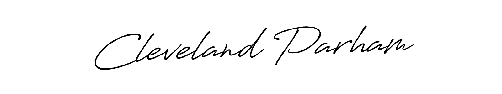 How to make Cleveland Parham name signature. Use Antro_Vectra_Bolder style for creating short signs online. This is the latest handwritten sign. Cleveland Parham signature style 7 images and pictures png