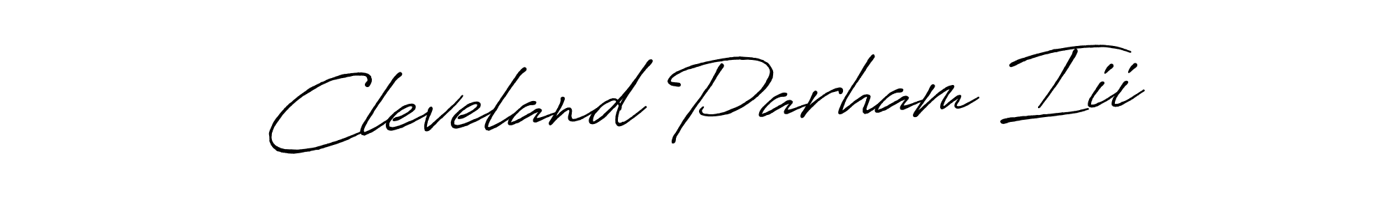 The best way (Antro_Vectra_Bolder) to make a short signature is to pick only two or three words in your name. The name Cleveland Parham Iii include a total of six letters. For converting this name. Cleveland Parham Iii signature style 7 images and pictures png