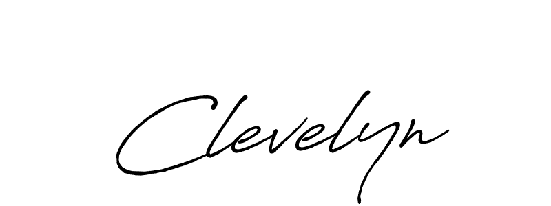 Use a signature maker to create a handwritten signature online. With this signature software, you can design (Antro_Vectra_Bolder) your own signature for name Clevelyn. Clevelyn signature style 7 images and pictures png