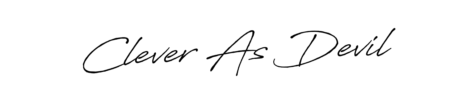 Check out images of Autograph of Clever As Devil name. Actor Clever As Devil Signature Style. Antro_Vectra_Bolder is a professional sign style online. Clever As Devil signature style 7 images and pictures png