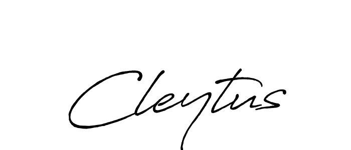 Make a beautiful signature design for name Cleytus. With this signature (Antro_Vectra_Bolder) style, you can create a handwritten signature for free. Cleytus signature style 7 images and pictures png