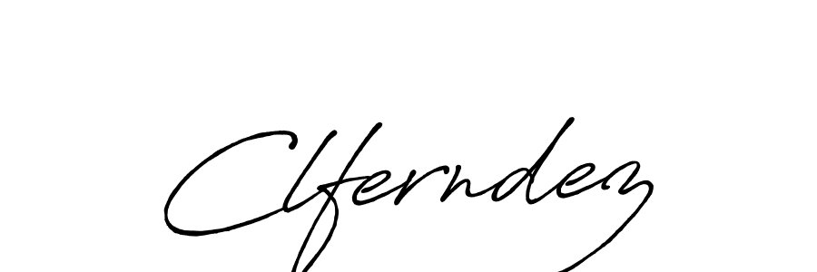 Design your own signature with our free online signature maker. With this signature software, you can create a handwritten (Antro_Vectra_Bolder) signature for name Clferndez. Clferndez signature style 7 images and pictures png