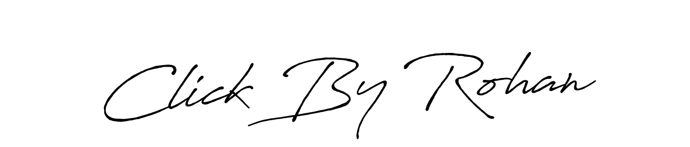 How to make Click By Rohan signature? Antro_Vectra_Bolder is a professional autograph style. Create handwritten signature for Click By Rohan name. Click By Rohan signature style 7 images and pictures png
