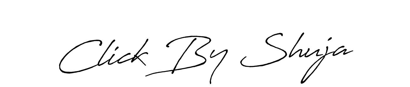 How to make Click By Shuja name signature. Use Antro_Vectra_Bolder style for creating short signs online. This is the latest handwritten sign. Click By Shuja signature style 7 images and pictures png
