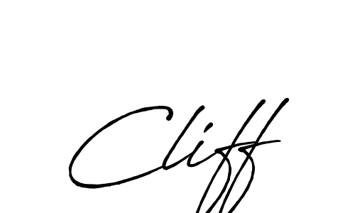 You should practise on your own different ways (Antro_Vectra_Bolder) to write your name (Cliff) in signature. don't let someone else do it for you. Cliff signature style 7 images and pictures png