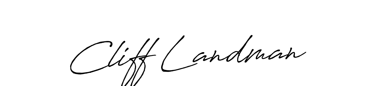 It looks lik you need a new signature style for name Cliff Landman. Design unique handwritten (Antro_Vectra_Bolder) signature with our free signature maker in just a few clicks. Cliff Landman signature style 7 images and pictures png