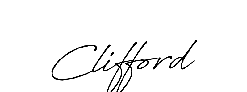 Design your own signature with our free online signature maker. With this signature software, you can create a handwritten (Antro_Vectra_Bolder) signature for name Clifford. Clifford signature style 7 images and pictures png