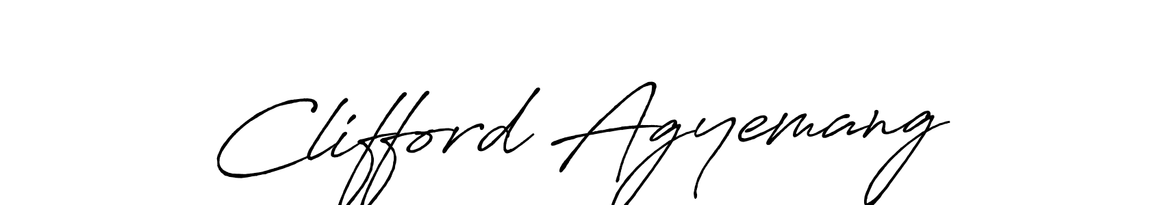 It looks lik you need a new signature style for name Clifford Agyemang. Design unique handwritten (Antro_Vectra_Bolder) signature with our free signature maker in just a few clicks. Clifford Agyemang signature style 7 images and pictures png