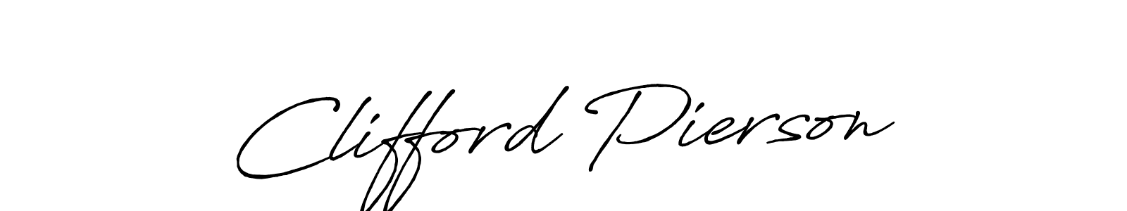 Create a beautiful signature design for name Clifford Pierson. With this signature (Antro_Vectra_Bolder) fonts, you can make a handwritten signature for free. Clifford Pierson signature style 7 images and pictures png