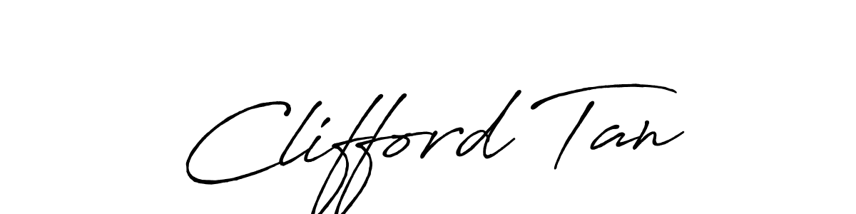 Antro_Vectra_Bolder is a professional signature style that is perfect for those who want to add a touch of class to their signature. It is also a great choice for those who want to make their signature more unique. Get Clifford Tan name to fancy signature for free. Clifford Tan signature style 7 images and pictures png