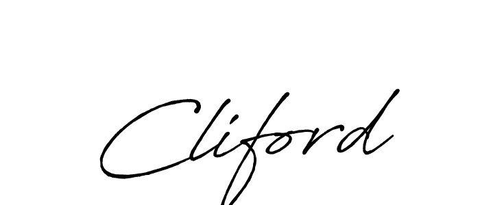 Also You can easily find your signature by using the search form. We will create Cliford name handwritten signature images for you free of cost using Antro_Vectra_Bolder sign style. Cliford signature style 7 images and pictures png