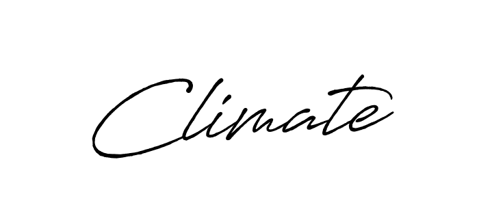 How to make Climate signature? Antro_Vectra_Bolder is a professional autograph style. Create handwritten signature for Climate name. Climate signature style 7 images and pictures png