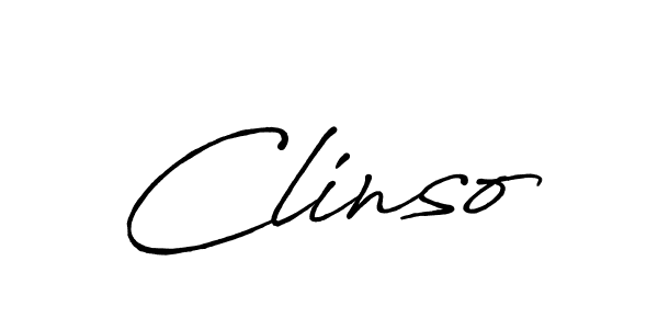 Also You can easily find your signature by using the search form. We will create Clinso name handwritten signature images for you free of cost using Antro_Vectra_Bolder sign style. Clinso signature style 7 images and pictures png