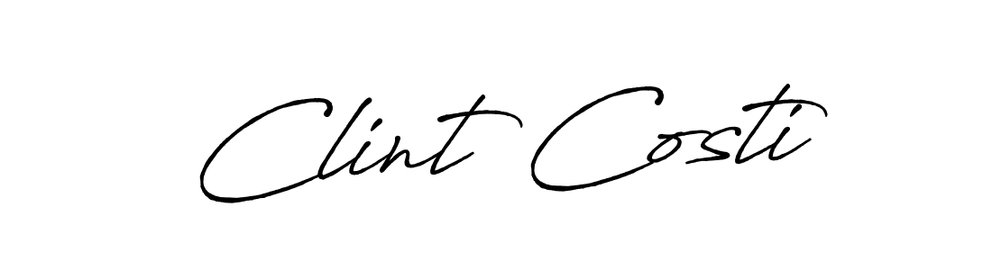 Also we have Clint Costi name is the best signature style. Create professional handwritten signature collection using Antro_Vectra_Bolder autograph style. Clint Costi signature style 7 images and pictures png
