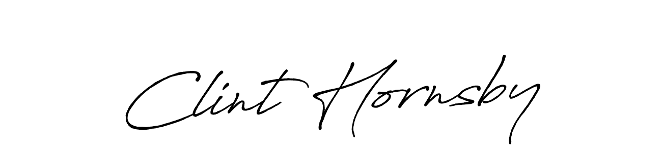 Clint Hornsby stylish signature style. Best Handwritten Sign (Antro_Vectra_Bolder) for my name. Handwritten Signature Collection Ideas for my name Clint Hornsby. Clint Hornsby signature style 7 images and pictures png