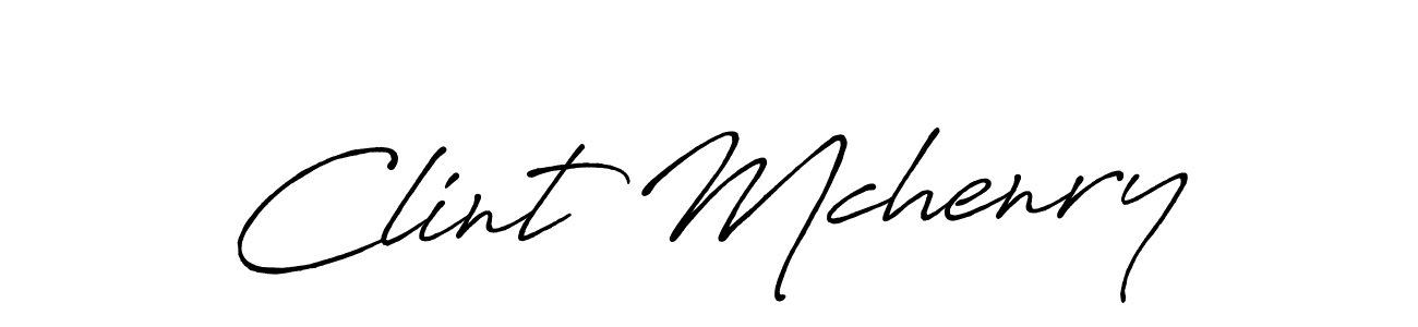 How to make Clint Mchenry name signature. Use Antro_Vectra_Bolder style for creating short signs online. This is the latest handwritten sign. Clint Mchenry signature style 7 images and pictures png