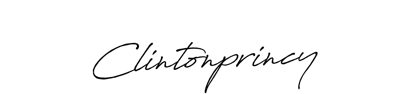 How to make Clintonprincy signature? Antro_Vectra_Bolder is a professional autograph style. Create handwritten signature for Clintonprincy name. Clintonprincy signature style 7 images and pictures png