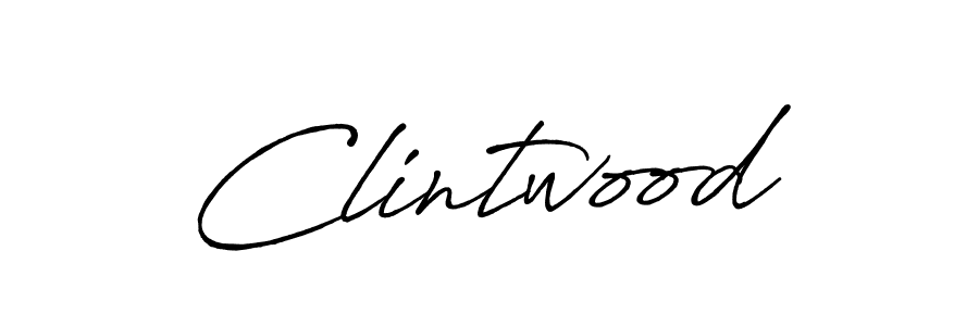 Design your own signature with our free online signature maker. With this signature software, you can create a handwritten (Antro_Vectra_Bolder) signature for name Clintwood. Clintwood signature style 7 images and pictures png