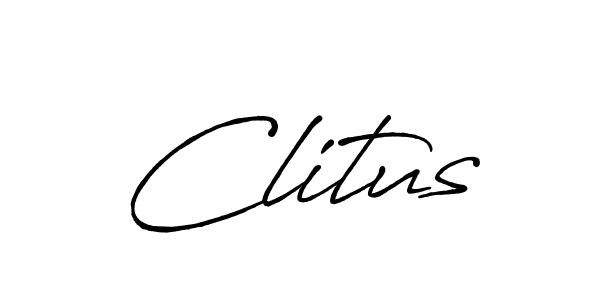 Once you've used our free online signature maker to create your best signature Antro_Vectra_Bolder style, it's time to enjoy all of the benefits that Clitus name signing documents. Clitus signature style 7 images and pictures png