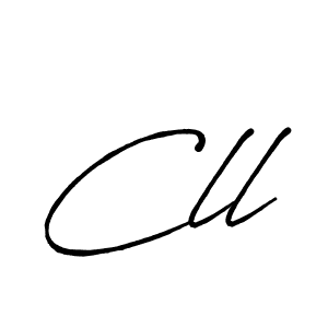 Also You can easily find your signature by using the search form. We will create Cll name handwritten signature images for you free of cost using Antro_Vectra_Bolder sign style. Cll signature style 7 images and pictures png