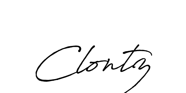 It looks lik you need a new signature style for name Clontz. Design unique handwritten (Antro_Vectra_Bolder) signature with our free signature maker in just a few clicks. Clontz signature style 7 images and pictures png