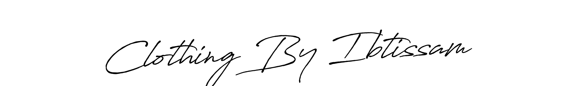 Design your own signature with our free online signature maker. With this signature software, you can create a handwritten (Antro_Vectra_Bolder) signature for name Clothing By Ibtissam. Clothing By Ibtissam signature style 7 images and pictures png