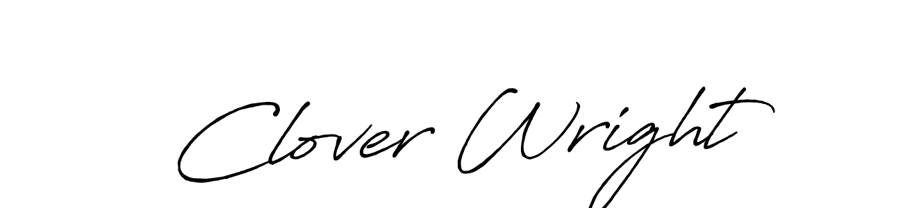 Also we have Clover Wright name is the best signature style. Create professional handwritten signature collection using Antro_Vectra_Bolder autograph style. Clover Wright signature style 7 images and pictures png