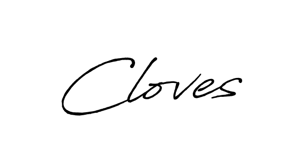 Make a beautiful signature design for name Cloves. Use this online signature maker to create a handwritten signature for free. Cloves signature style 7 images and pictures png