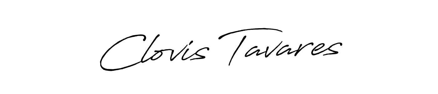 Make a beautiful signature design for name Clovis Tavares. With this signature (Antro_Vectra_Bolder) style, you can create a handwritten signature for free. Clovis Tavares signature style 7 images and pictures png
