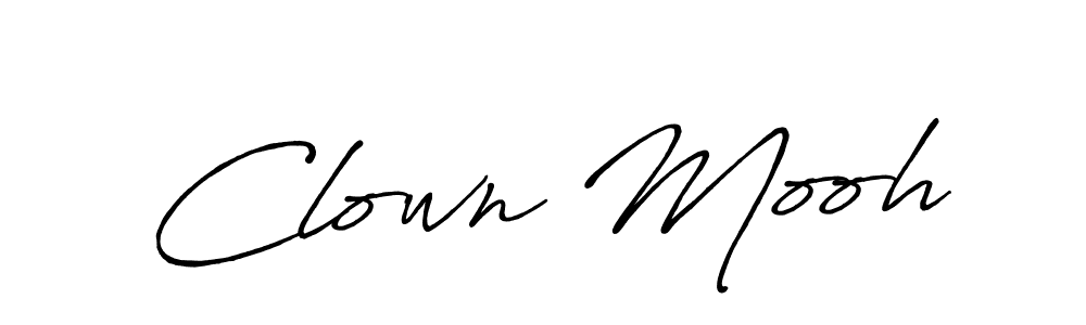 Make a beautiful signature design for name Clown Mooh. Use this online signature maker to create a handwritten signature for free. Clown Mooh signature style 7 images and pictures png