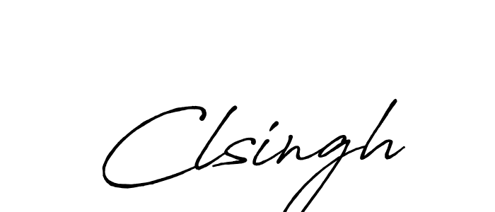 Best and Professional Signature Style for Clsingh. Antro_Vectra_Bolder Best Signature Style Collection. Clsingh signature style 7 images and pictures png
